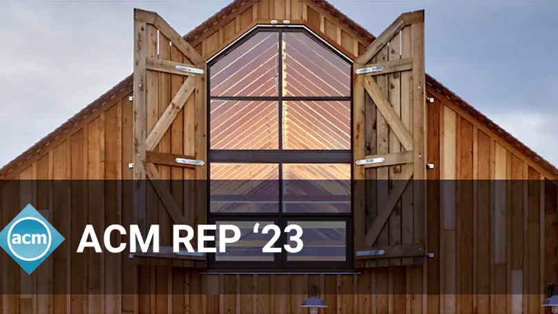 Summary of ACM REP 2023